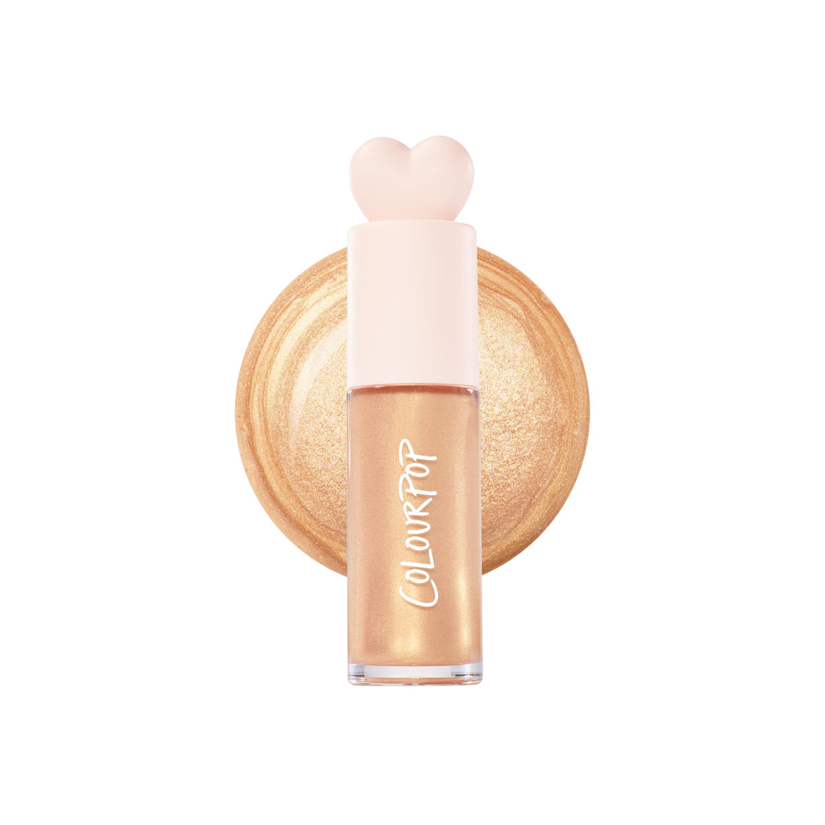 ColourPop Hi-Lite Dewy Liquid Highlighter - Ultra-Reflective Face & Body Illuminator - Glowy Summer Makeup with Hyaluronic Acid & Niacinamide for a Blendable Glow - Sugar Donut (0.38 oz)