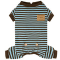 KYEESE Striped Dog Pajamas for Medium Large Dog Stretchy Onesie Daily Wear