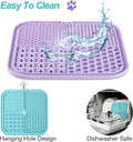 LUKITO Lick Mat for Dogs & Cats 2 Pack, Slow Feeder Licking Pad with Suction Cups for for Anxiety Relief and Boredom Reducer, Perfect for Bathing Grooming