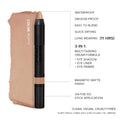 Nudestix Magnetic Matte Eye Color – 3-in-1 Long-Wear Cream Eyeshadow Pencil, Eyeliner & Primer | Waterproof, Budge-Proof Matte Finish | Vegan & Cruelty-Free Eye Makeup