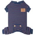 KYEESE Striped Dog Pajamas for Medium Large Dog Stretchy Onesie Daily Wear