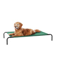 Amazon Basics Cooling Breathable Elevated Dog Bed with Durable Metal Frame for Large Dogs, X-Large, 60 x 37 x 9 Inch, Green, Easy to Clean