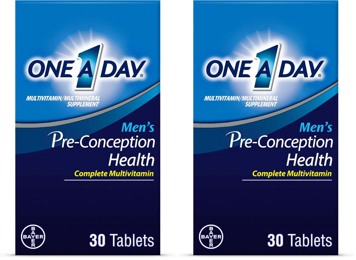 One A Day Men's Pre-Conception Health Multivitamin to Support Sperm Health, Supplement for Men with Vitamin C, Vitamin E, Selenium, Zinc, and Lycopene, 30 Count​