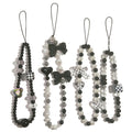cioatu 4 Pieces Cute Phone Charms Beaded Phone Strap Aesthetic Y2K CellPhone Keychain Cute Bear Butterfly Heart Cool PhoneCharm for Bag Keychain Airpods Camera Pendants Decor