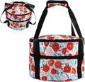 Round Insulated Double Casserole Carrier for Hot or Cold Food with Handle,Pie Carrier Bag,Insulated Lunch Bag for Travel Picnic Cookouts,Fits Pioneer Woman Kitchen Stuff and 12.5" Pie Pan