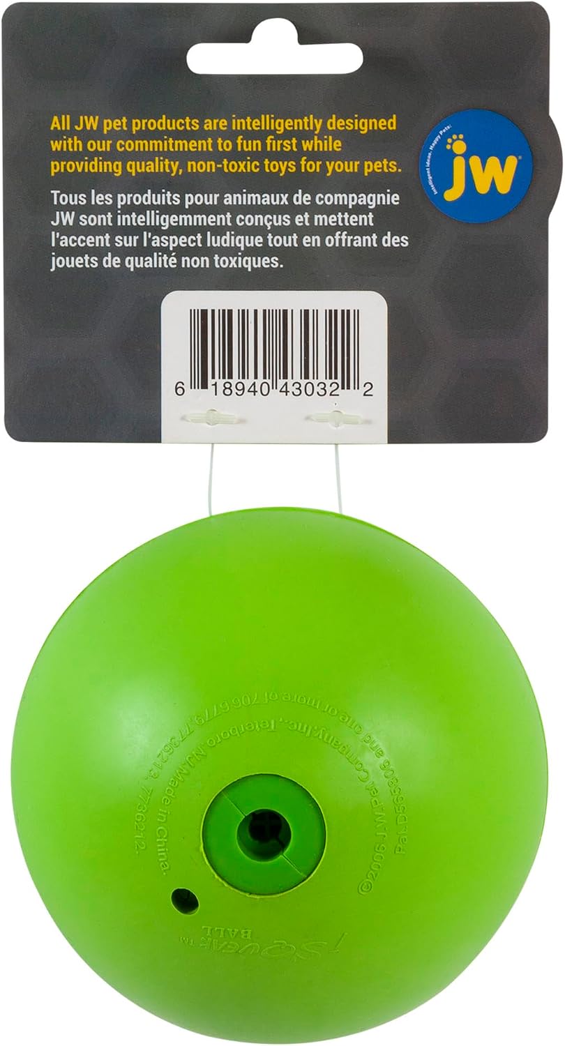 JW Pet Dog iSqueak Ball Dog Toy, Large, (Assorted Colors)