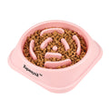 2 Pack Slow Feeder Dog Bowls for Healthy Eating, Non-Slip and Anti-Choking Design, Reduces Bloating & Overeating for Medium Dogs and Cats, Easy to Clean