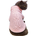 Cat Sweater Stretchy,19 Colors,6 Sizes,Snug Winter (Maple Leaf Red, Medium, Vest)