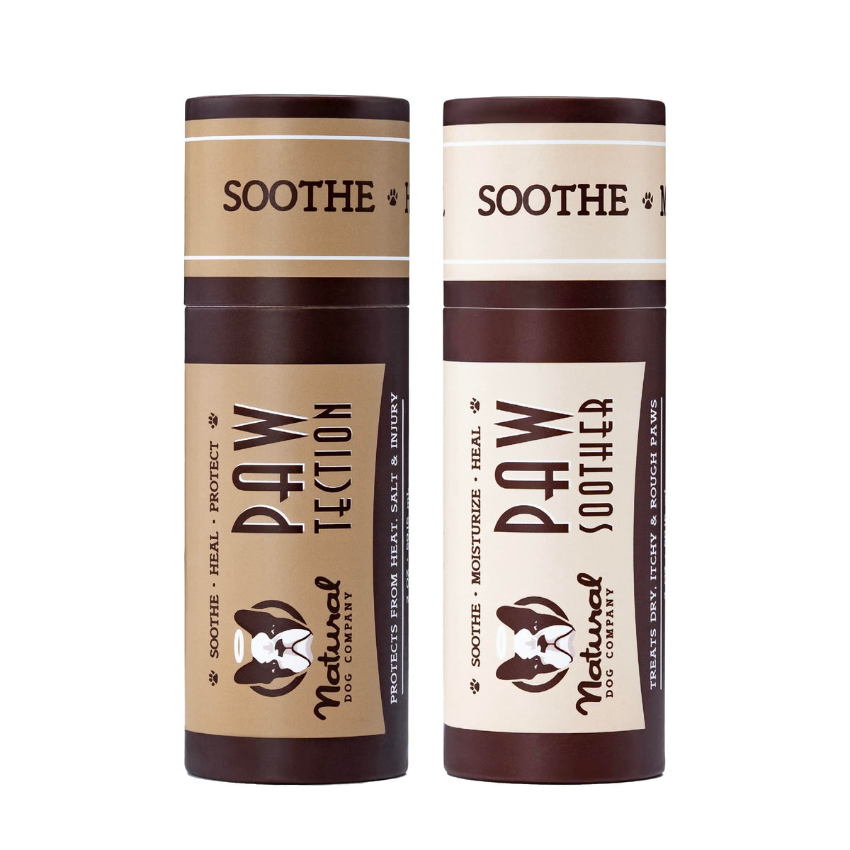 Natural Dog Company Paw Soother Dog Paw Balm, 2 oz Stick | Moisturizes Dry Cracked Paws, Coconut Oil & Calendula, For Walks, Hot Pavement, Beach, Hiking, Daily Paw Care