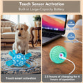 Interactive Dog Toys Dog Soccer Ball to Keep Them Busy,Durable Automatic Moving Jumping Dog Balls with Straps for Small/Medium/Large Dogs, USB Rechargeable,Not for Aggressive Chewers (Blue)
