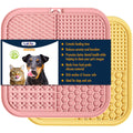 LUKITO Lick Mat for Dogs & Cats 2 Pack, Slow Feeder Licking Pad with Suction Cups for for Anxiety Relief and Boredom Reducer, Perfect for Bathing Grooming