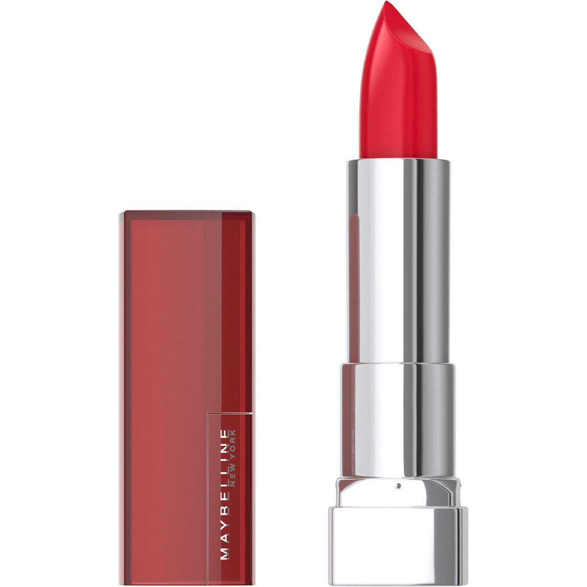Maybelline Color Sensational Lipstick, Lip Makeup, Matte Finish, Hydrating Lipstick, Nude, Pink, Red, Plum Lip Color, Divine Wine, 1 Count
