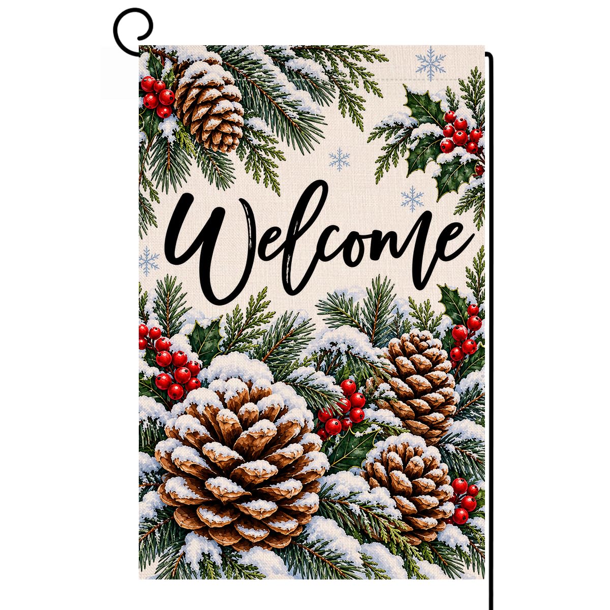 Fall Pumpkin Leaves Garden Flag 12x18 Vertical Double Sided Welcome Autumn Thanksgiving Holiday Outside Decorations Burlap Yard Flag BW823