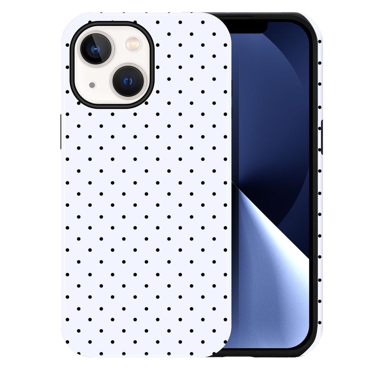 Polka Dot Pattern Phone Case for iPhone 13/14 6.1", Wine