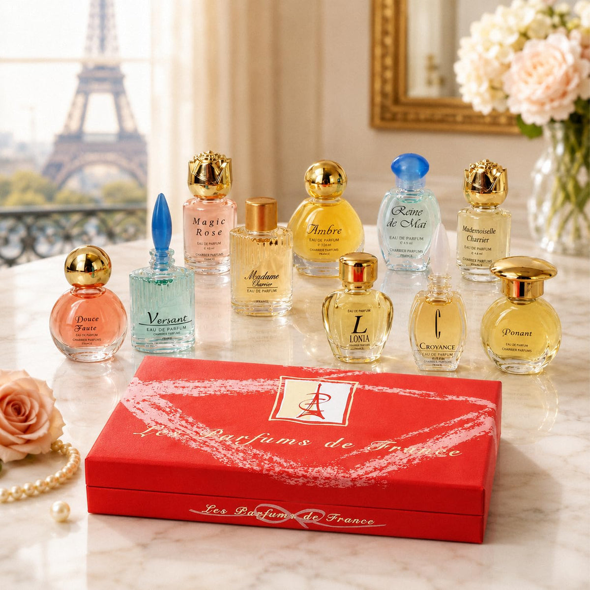 Charrier Parfums 10 Eaux de Parfum Luxurious Gift Box - Made in Provence, France - 57.8 ml