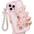 IAIYOXI 3D Cute Cartoon Bear Phone Case for iPhone 15 - Fashionable and Stylish - Funny Pink Bear Design - Soft TPU Protective Case - Kawaii Silicone Cover for Women, Girls, and Kids