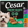 Cesar Wet Dog Food Classic Loaf in Sauce Grilled Chicken, Filet Mignon, Porterhouse Steak, Beef, Chicken & Liver and Turkey Variety Pack 3.5 oz. Easy Peel Trays (36 Count, Pack of 1)