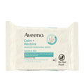 Aveeno Calm + Restore Unscented Makeup Remover Face Wipes, Fragrance Free Facial Cleansing Towelettes with Oat Extract & Calming Feverfew Leave Skin Feeling Soothed, Alcohol Free, 25 ct (Pack of 6)