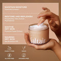 Saltair Multi-Lipid Body Butter - Rich, Nourishing Hydrating Body Cream with Ceramide Complex, Coconut Oil, Shea Butter, and Sea Buckthorn. Moisturizing Dry Skin Care. 10oz Jar - Santal Bloom