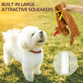 No Stuffing Dog Christmas Toys with Squeakers, Crinkle Xmas Plush Dog Toys for Large Medium Small Dogs, Durable Interactive Dog Toys for Puppies, Reindeer