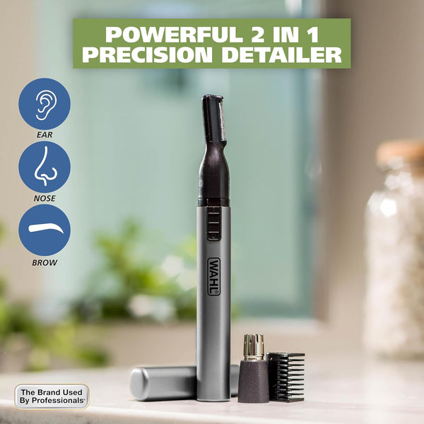 Wahl Micro Groomsman Battery Personal Trimmer for Eyebrows, Nose & Ear