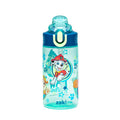 Zak Designs Sanrio Hello Kitty Sage 16oz Leak-Proof Straw Kids Water Bottle | BPA Free, Durable Plastic, Cupholder Friendly, Dishwasher Safe, Easy to Clean, Lid Lock, Handle, For School, Home, Travel