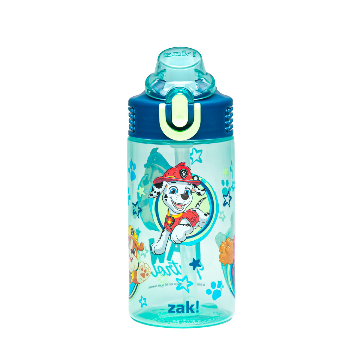 Zak Designs Sanrio Hello Kitty Sage 16oz Leak-Proof Straw Kids Water Bottle | BPA Free, Durable Plastic, Cupholder Friendly, Dishwasher Safe, Easy to Clean, Lid Lock, Handle, For School, Home, Travel