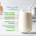 Orgain 21g Grass-Fed Whey Protein Powder, 5g BCAAs, Vanilla Bean, 1.82lb