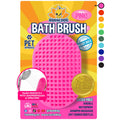 Bodhi Dog Shampoo Brush - Pet Grooming & Bath Supplies for Dogs and Cats - Bath Brush for Long & Short Hair - Premium Scrubber for Shower, Showerhead, Sprayer & Bathing (One Pack, Blue)