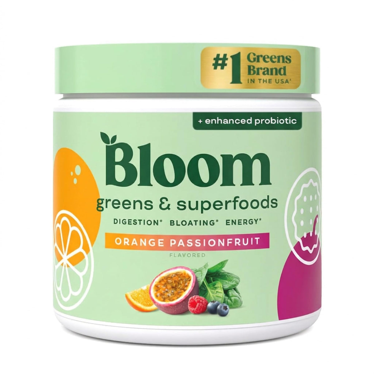Bloom Nutrition Superfood Greens Powder, Digestive Enzymes with Probiotics and Prebiotics, Gut Health, Bloating Relief for Women, Chlorella, Green Juice Mix with Beet Root Powder, 30 SVG, Original