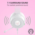 Razer Kraken Kitty V3 X Wired Gaming Headset, Kitty Ears, White