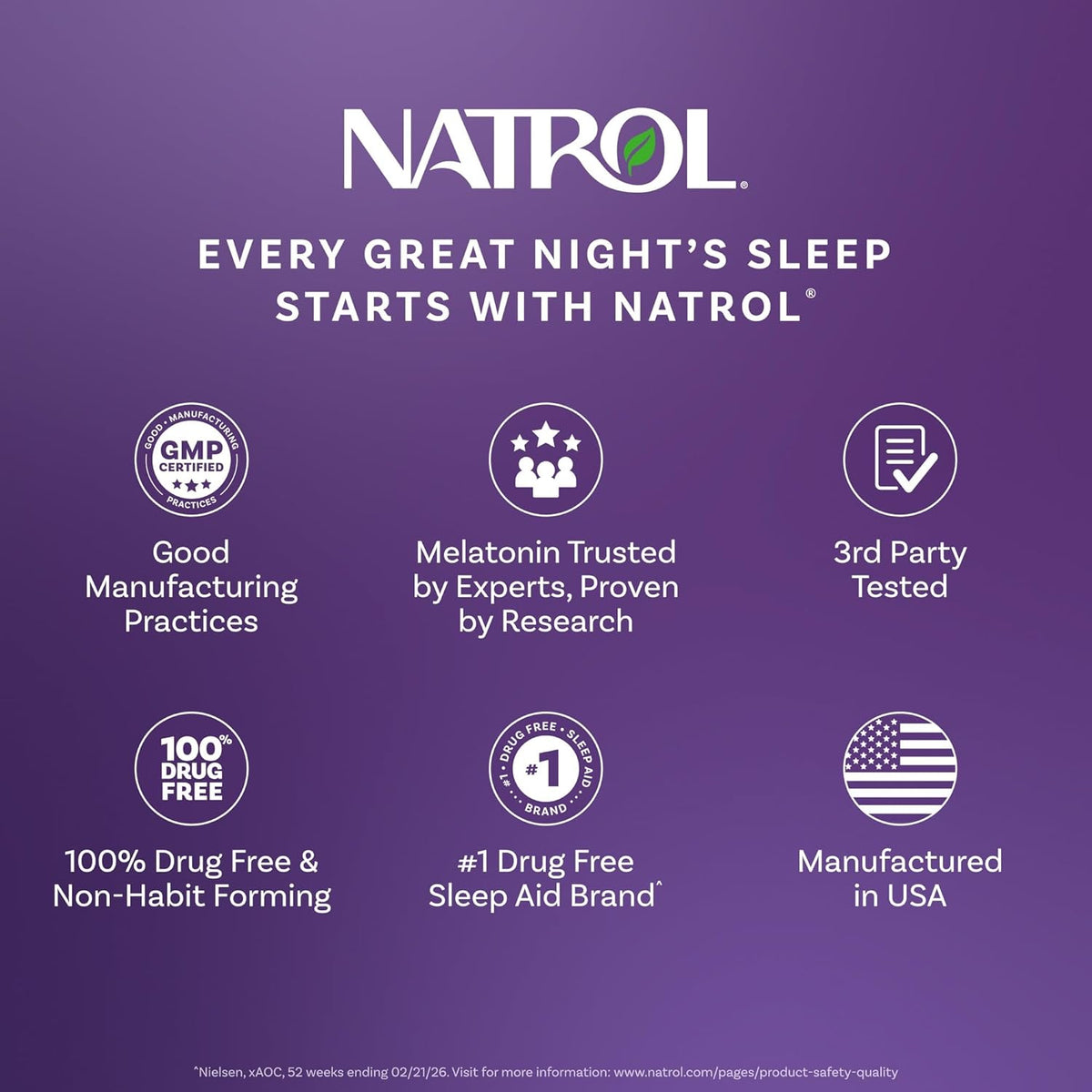 Natrol Melatonin 10mg Fast Dissolve Tablets - Strawberry Flavor, 100 Count, Sleep Aids for Adults, Fast Dissolve Melatonin for Adults, 100-Day Supply