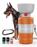 lesotc Dog Water Bottle, Portable Pet Water Dispenser, Leak Proof Travel Squeeze Water Bottle for Dogs, Puppy Essentials Dog Stuff Accessories for Outdoor Walking, Hiking, BPA-Free, Lightweight