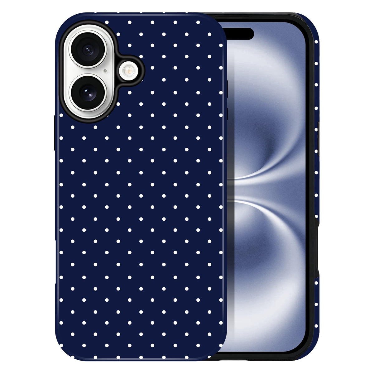 Polka Dot Pattern Phone Case for iPhone 13/14 6.1", Wine
