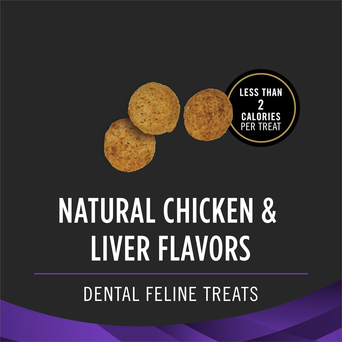 Pro Plan Veterinary Diets Purina Dental Bites Cat Treats - 1.8 oz. Pouch (Pack of 2)