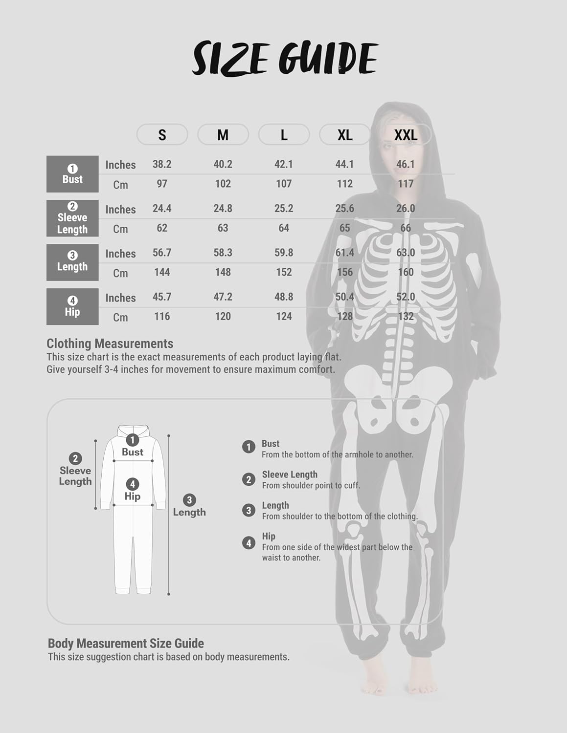 Spooktacular Creations Halloween Skeleton Costume, Unisex Skeleton Costume Jumpsuit for Adult Halloween Themed Parties
