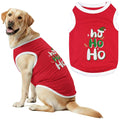 Parisian Pet Dog Tshirt - Embroidered “ Sorry Santa I Ate Your Cookies “ Dog Shirt - Lightweight Cotton Pet Christmas Outfit - Sleeveless Christmas Puppy Clothes - Shirts for Small Dogs - XXS