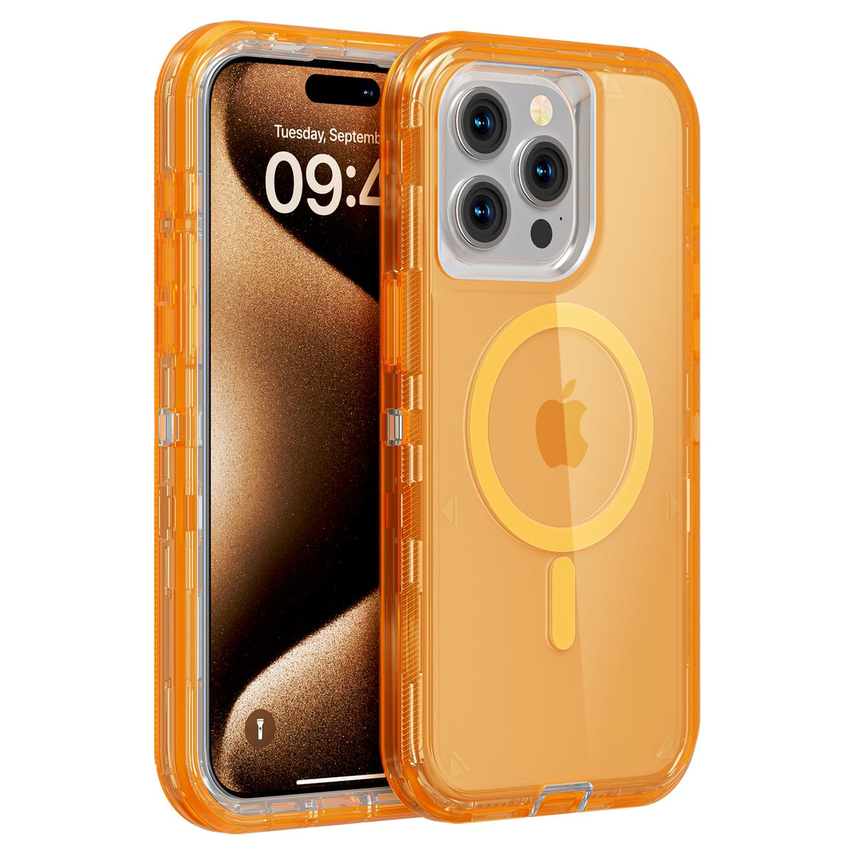 Follaroma Magnetic for iPhone 16 Plus Case, Heavy Duty Phone Cases, Clear