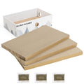 Conlun Cat Scratcher Box, Cardboard Pad, Bed for Indoor Cats, White