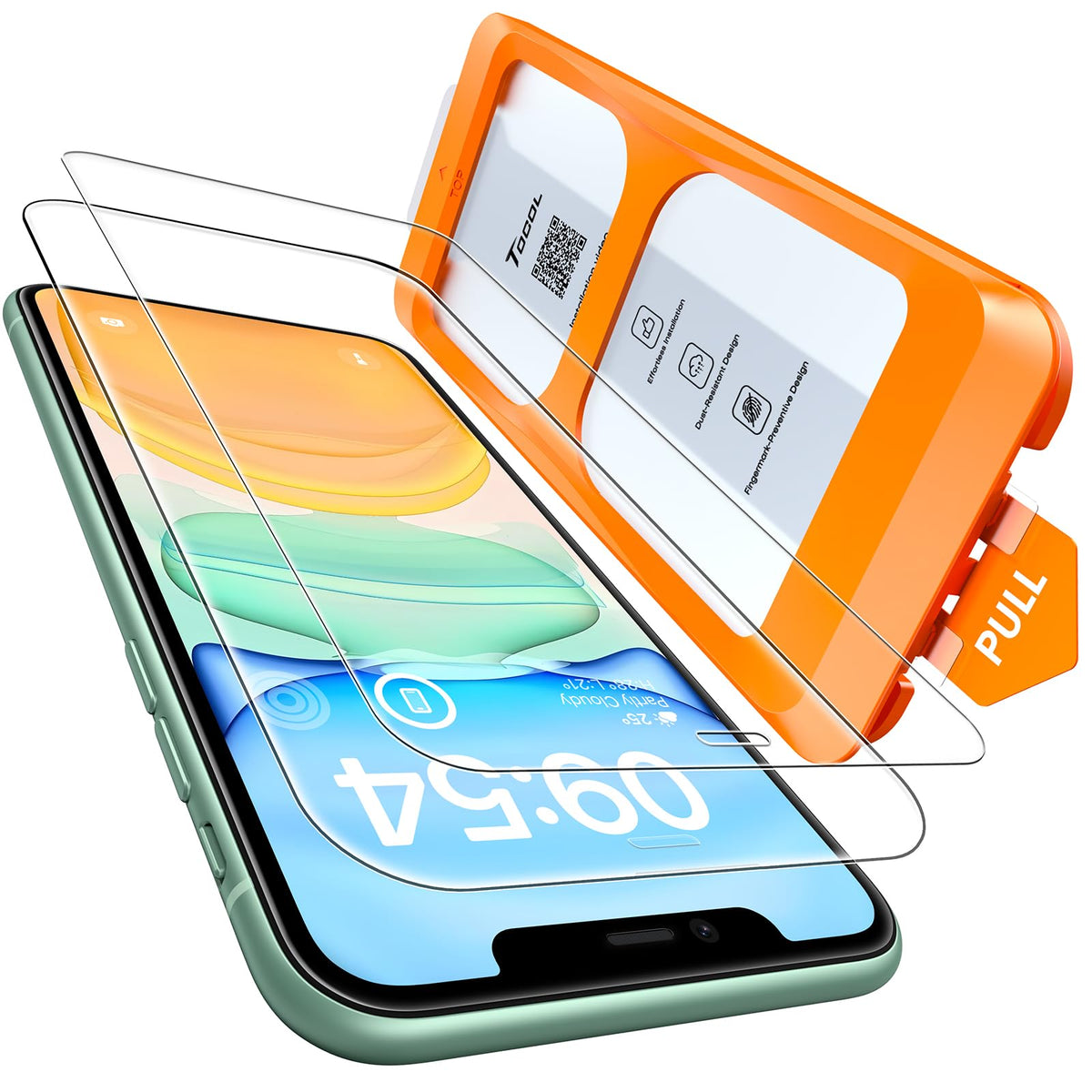 TOCOL for iPhone 15 Pro Screen Protector, Easy Installation