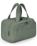 BAGSMART Travel Toiletry Bag, Crush Toiletry Bag for Women, Wide-open Puffy Toiletry Bags for Traveling, Large Travel Cosmetic Makeup Bag Organizer for Accessories,Toiletrie, Beige