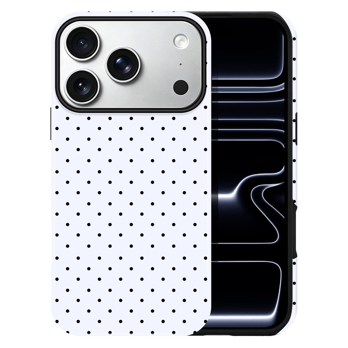 Polka Dot Pattern Phone Case for iPhone 13/14 6.1", Wine