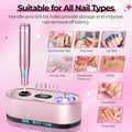 JOSGLOI 40000RPM Electric Nail File Drill Professional Kit, Drill Machine with LCD Display, Manicure Pedicure Polishing Acrylic Gel Nail Grinder for Salon, Home Use