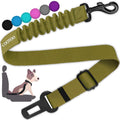 COOYOO Dog Seat Belt,3 Piece Set Retractable Dog Car Harness Adjustable Dog Seat Belt for Vehicle Nylon Pet Safety Seat Belts Heavy Duty & Elastic