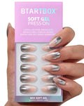BTArtbox Press On Nails, Cream Puff, Short Almond, Ombre Off White, 32Ct | 2+ Weeks Wear, Salon-Quality Natural Nails, 10-Minute Easy Daily Application, Fast Removal, 16 Sizes, All-in-One Complete Kit
