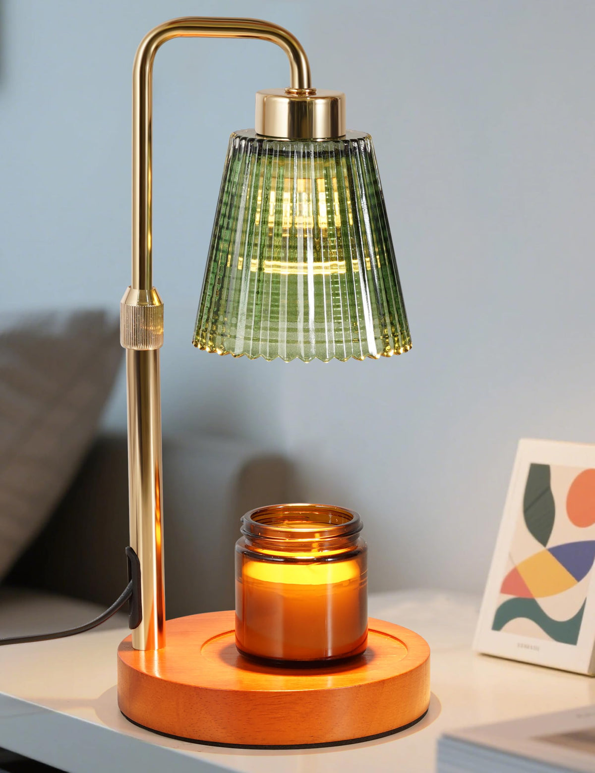 GODONLIF Candle Warmer Lamp with Timer, Birthday Gifts for Women Home Decor | 24h Cycle Timer Dimmable Wax Melt Warmer with 2 Bulbs, Fall Decor for Home Living Room Halloween Decorations Gifts for Mom