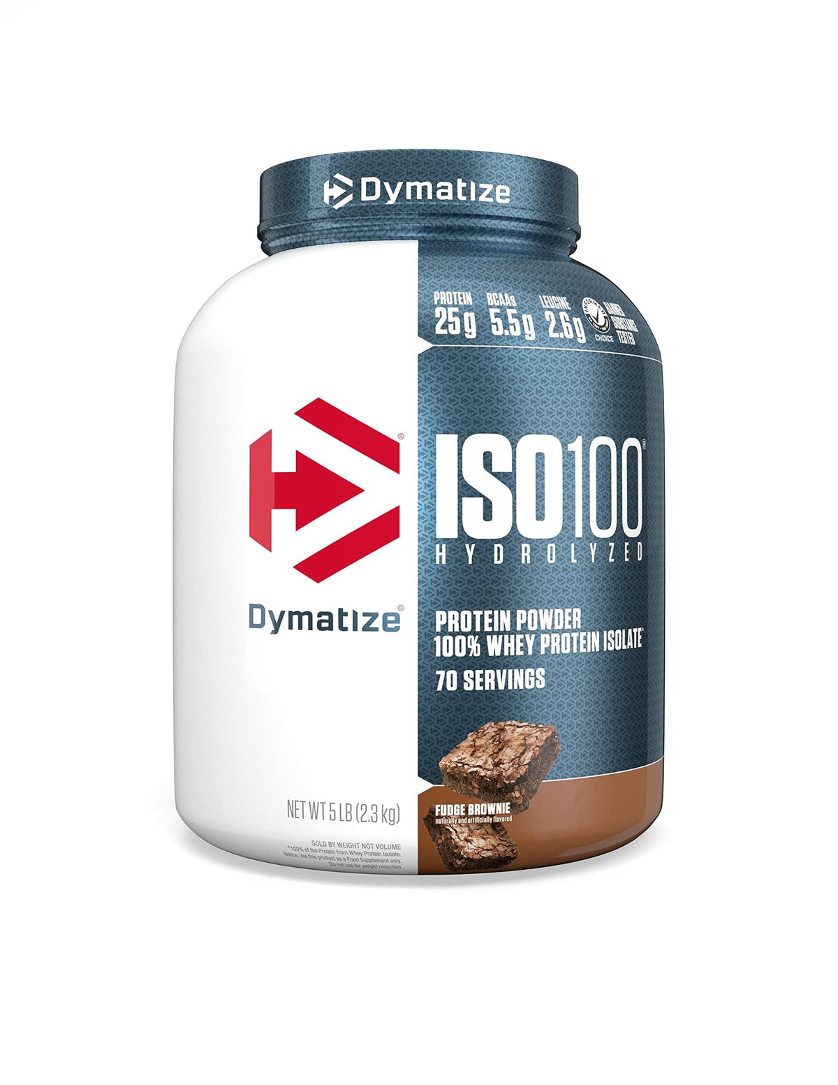 Dymatize ISO 100 Whey Protein Powder with 25g of Hydrolyzed 100% Whey Isolate, Vanilla 5 Pound, Package may vary
