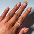 Glamnetic Halloween Press On Nails, Short Almond Glossy, Ghost Besties