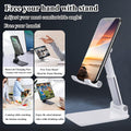 Meetuo 2 Pcs Cell Phone Stand for Desk Adjustable Desktop Phone Holder