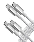 Anker USB C to USB C Cable, 60W Fast Charging Cable (2-Pack, 6 ft, Black)